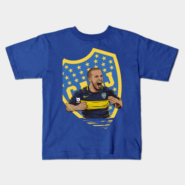 Pipa Boca Benedetto Juniors Kids T-Shirt by akyanyme